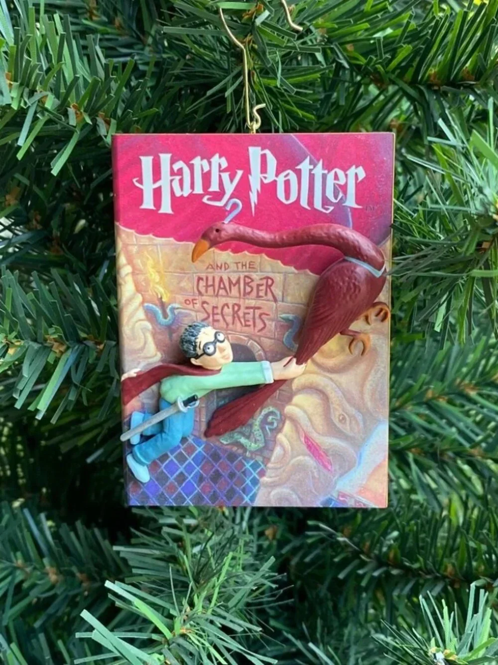 NIB NWT Hallmark Harry Potter and the Chamber of Secrets book ornament